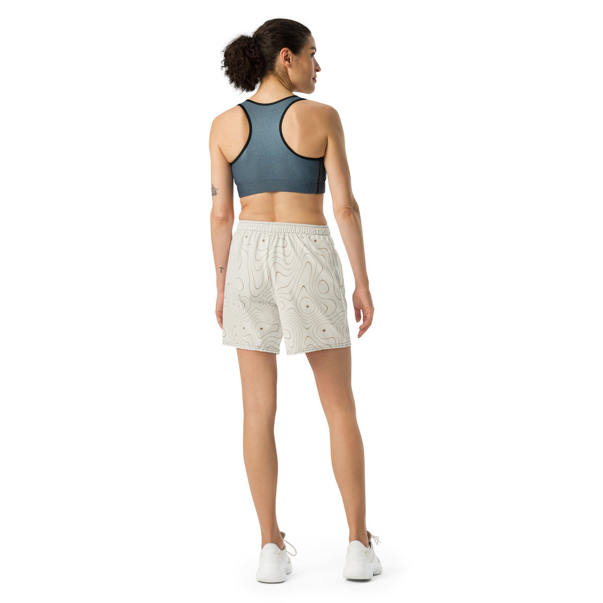 Sculpt Long Short in Cream, back