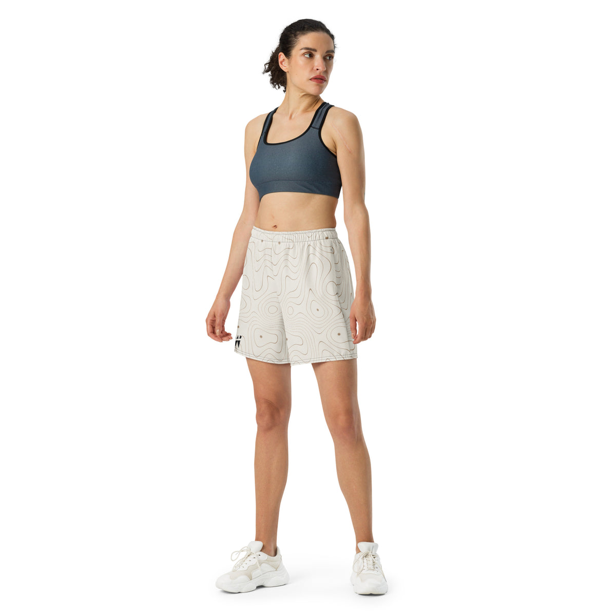 Sculpt Long Short in Cream, front