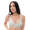 Tide Bikini Top in cream, front