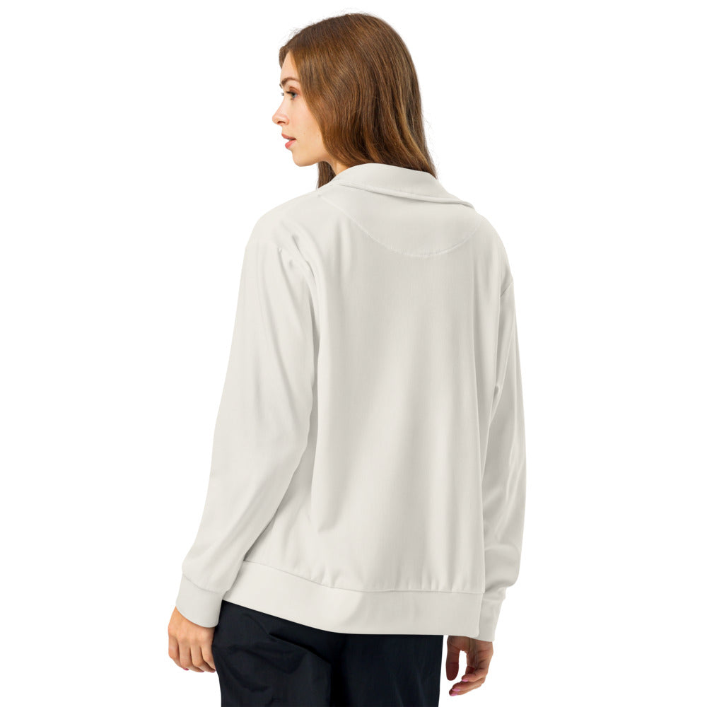 Drift Track Jacket in cream, back