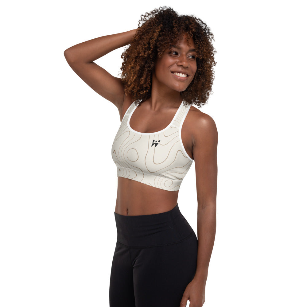 Sculpt Bra in cream, left