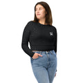 Vapour Long-Sleeve Crop in onyx, front