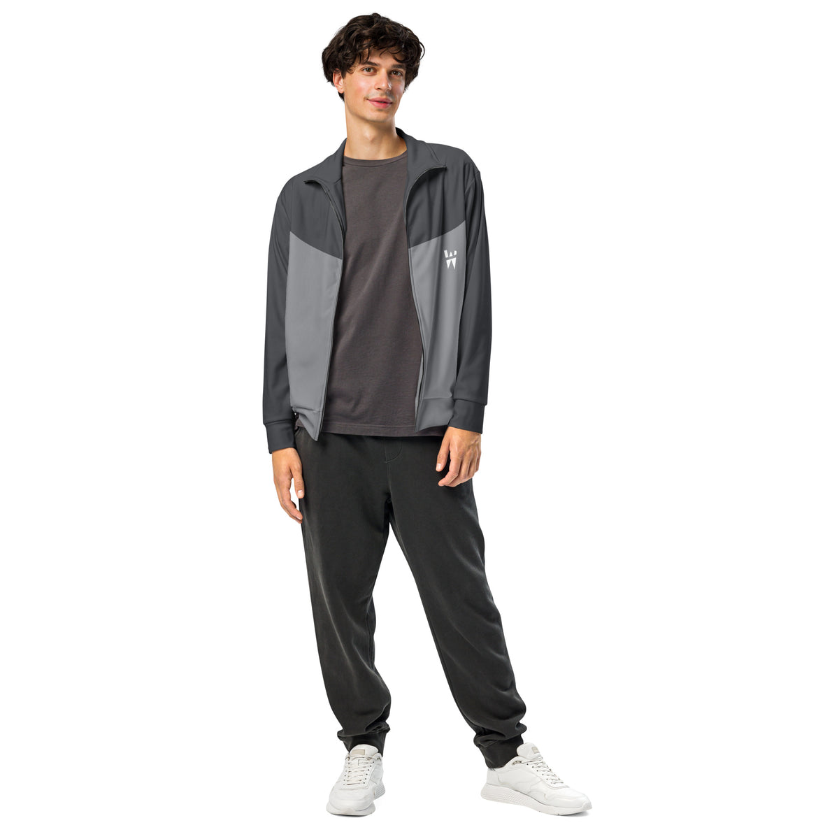 Drift Track Jacket, Grey, front