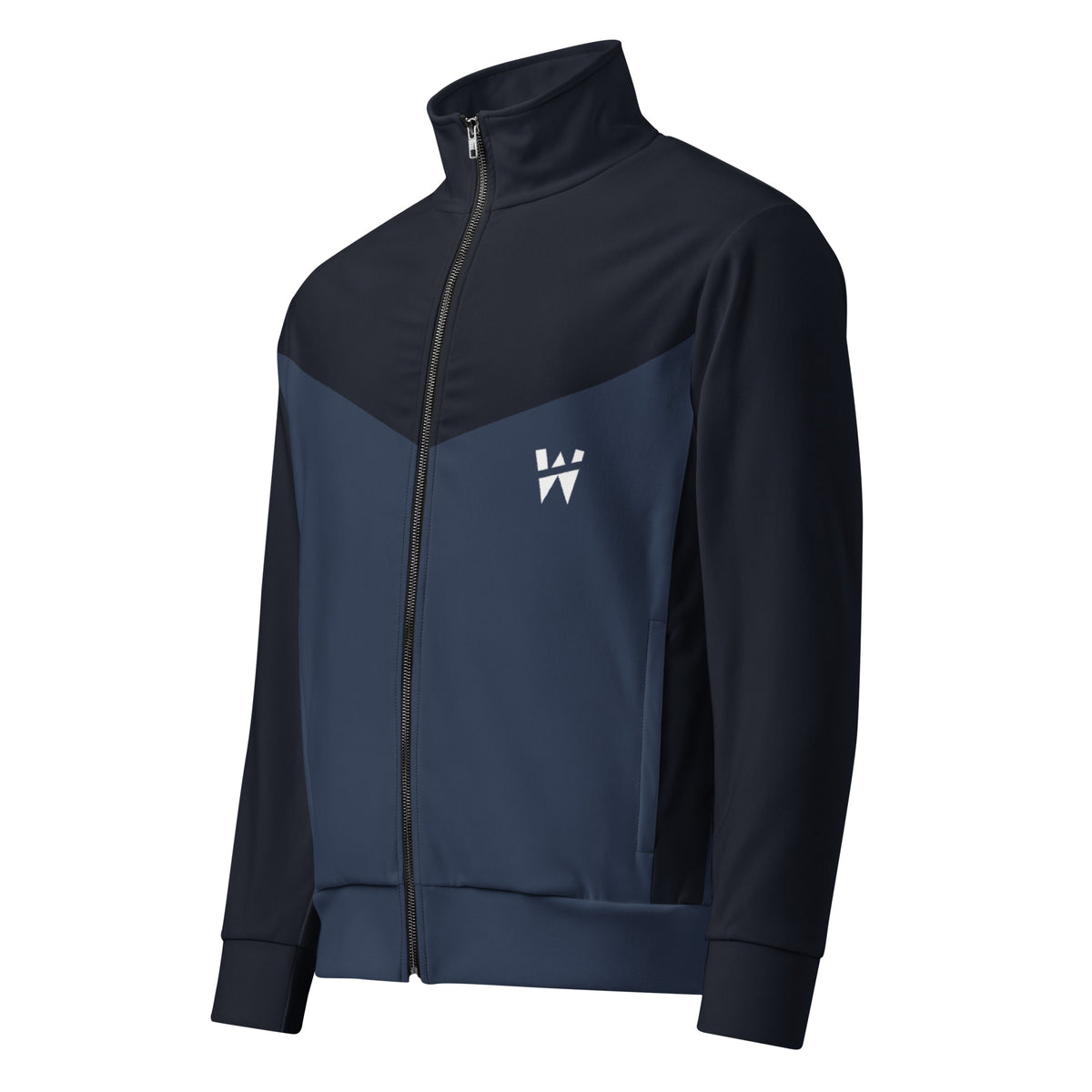 Drift Track Jacket, Navy, front three quarter