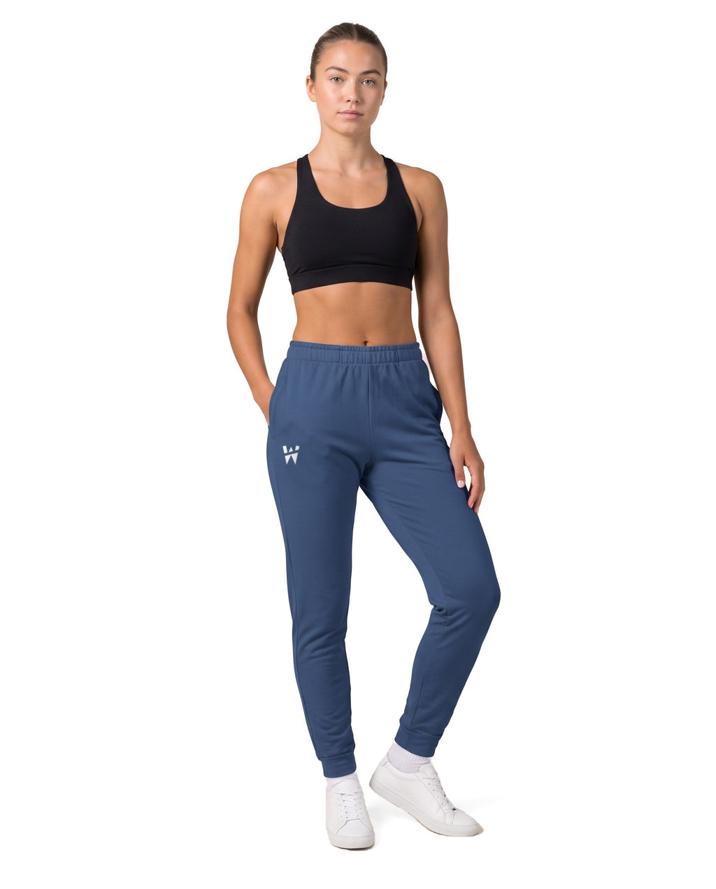 Drift Jogger in Cobalt, full length