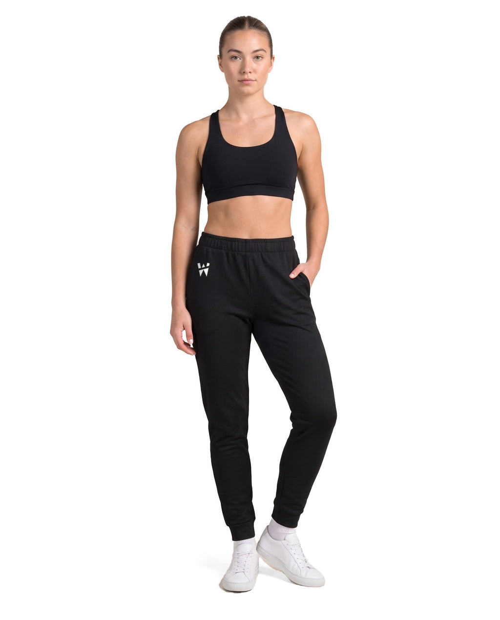 Drift Jogger in Onyx, full length