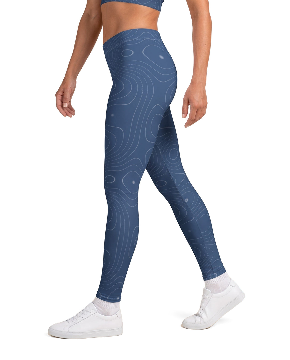Sculpt Legging in Cobalt, side
