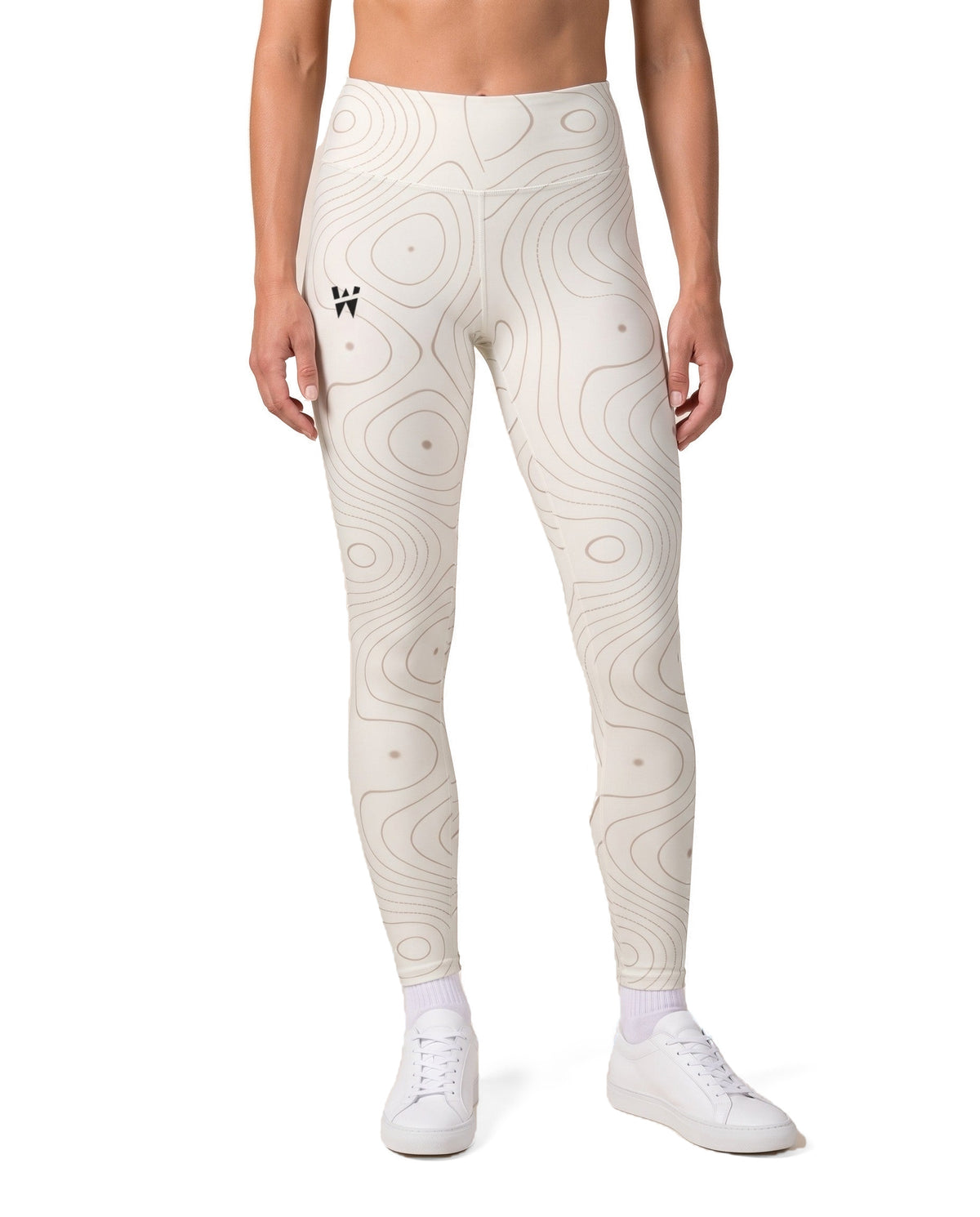 Sculpt Legging in Cream, front