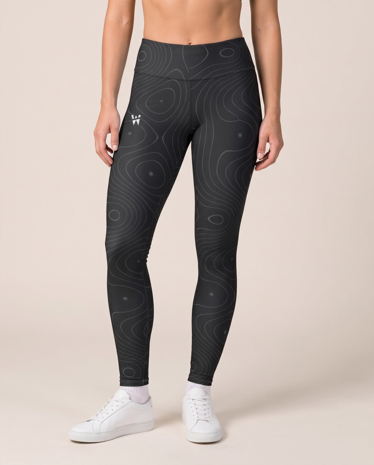 Sculpt Legging in Onyx, front